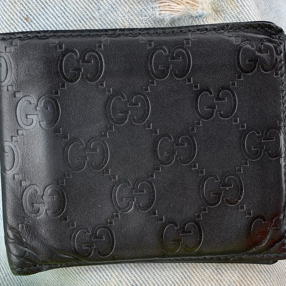 Gucci single fold wallet